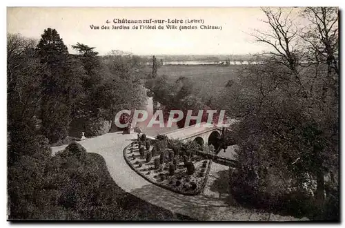 Chateauneuf sur Loire Cartes postales Vue des jardins de l&#39hotel de ville (ancien chateau)