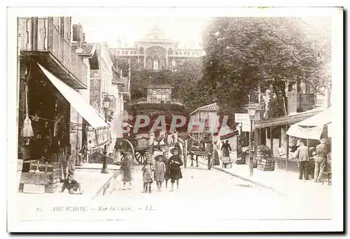 REPRODUCTION Arcachon Cartes postales rue du casino