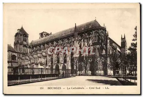 Bourges Cartes postales La cathedrale cote sud