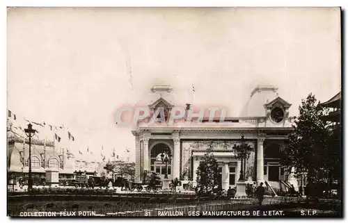 Cartes postales PAvillon des manufactures de l&#39etat (exposition)