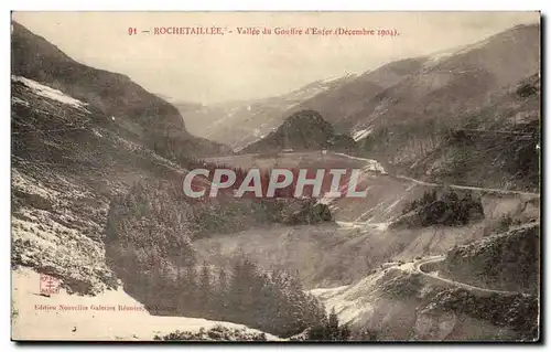 Rochetaillee Ansichtskarte AK Vallee du gouffre d&#39enfer (decembre 1904)