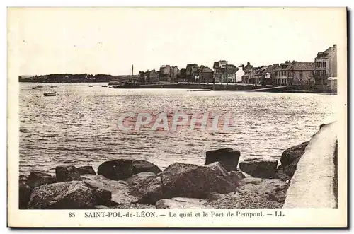 Saint pol de Leon Cartes postales Le quai et le port de Pempoul