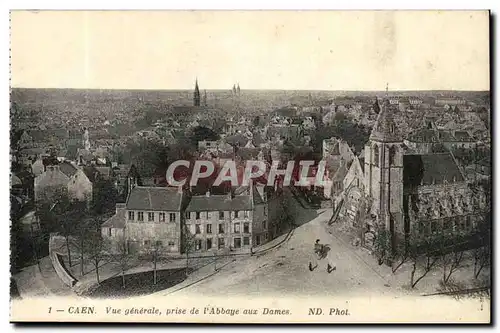 Caen Cartes postales Vue generale prise de l&#39abbaye aux Dames