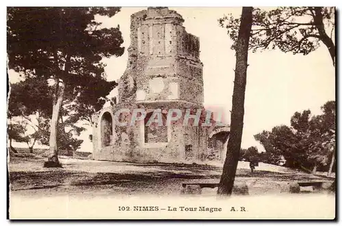 Nimes Cartes postales La tour Magne