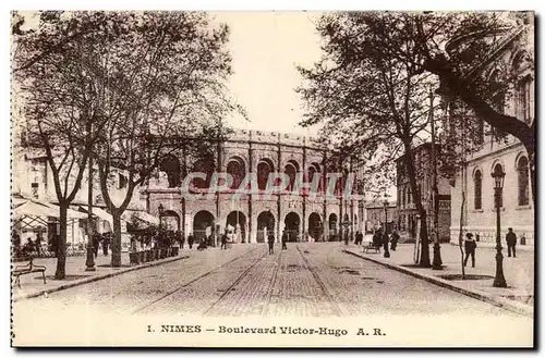 Nimes Ansichtskarte AK Boulevard Victor Hugo