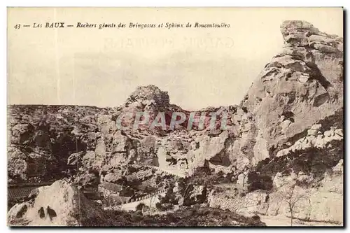 Les Baux Ansichtskarte AK Rochers geants des BRingasses et sphinx de Roucoutouiero