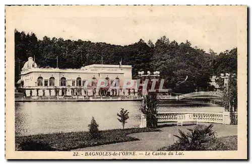Bagnoles de l'orne Cartes postales le casino du lac