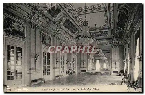 Rennes Cartes postales La salle des fetes