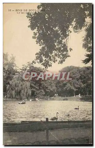 Paris Ansichtskarte AK Bois de Boulogne La lac inferieur