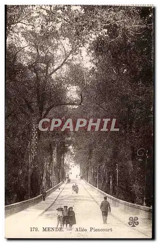 Mende Cartes postales Allee Piencourt