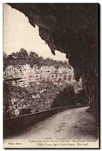 Gorges du Loup Ansichtskarte AK Ligne du sud de la France Nouvelle route