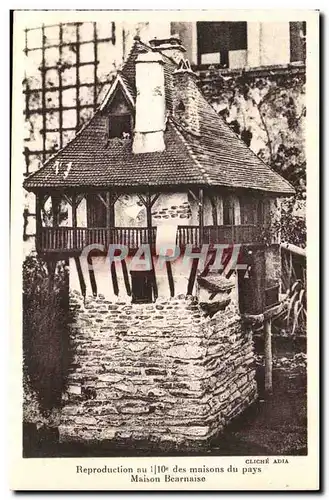 Lourdes Cartes postales Reproduction au 1/10eme des maisons du pays maison bearnaise