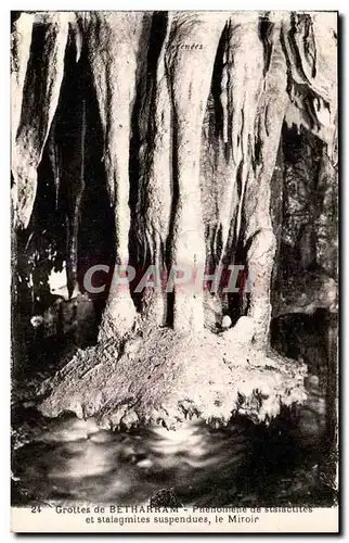 Grottes de Betharram Ansichtskarte AK Phenomene de stalactites et stalagmites suspendues le miroir