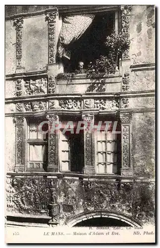 Le mans Cartes postales Maison d'Adam et Eve