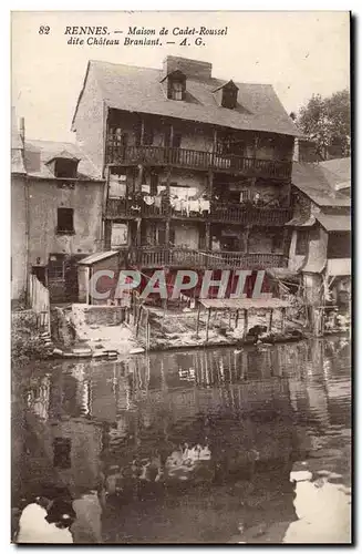 Rennes Ansichtskarte AK Maison de Cadet Roussel dite Chateau Branlant