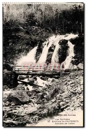 Ansichtskarte AK Environs de CAuterets Cascade de Lutour