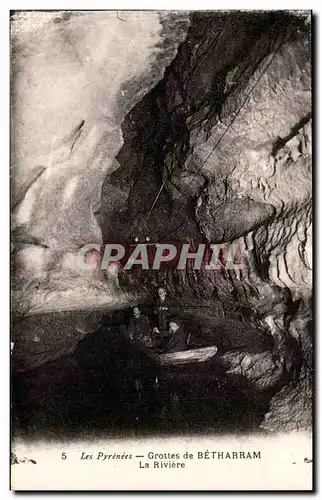 Pyrenees Ansichtskarte AK Grottes de Betharram La riviere