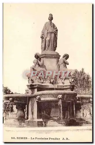 Nimes Ansichtskarte AK la fontaine Pradier