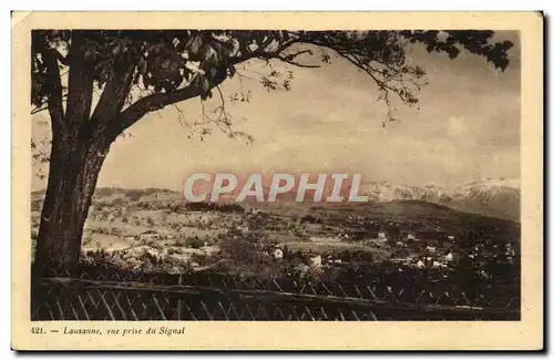 Suisse Switzerland Cartes postales Lausanne Vue prise du signal