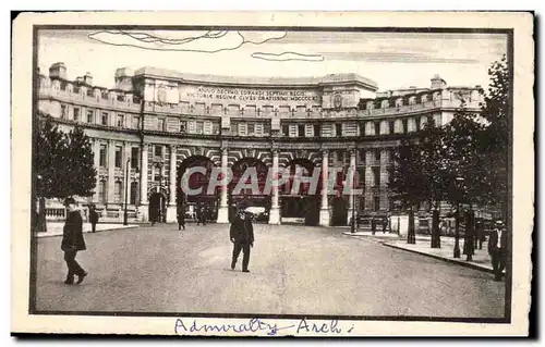 Grande Bretagne Ansichtskarte AK Londres London Admiralty arch