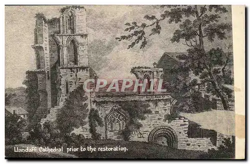 Grande Bretagne Cartes postales Llandaff cathedral prior to the restauration