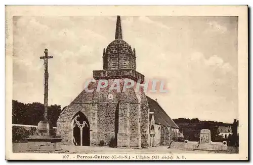 Perros Guirec Cartes postales l'eglise