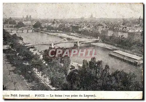 Paris Ansichtskarte AK La Seine (vue prise du Louvre)