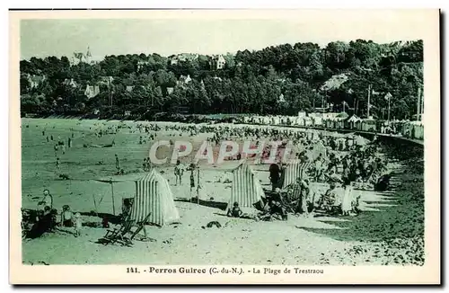 Perros Guirec Cartes postales La plage de Trestraou