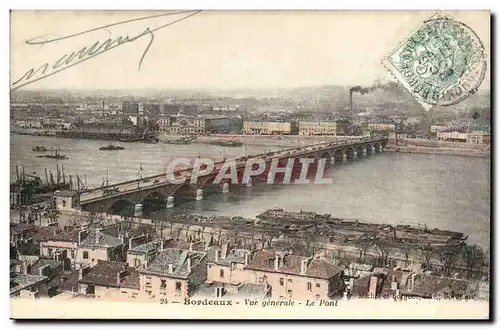 Bordeaux Cartes postales Vue generale Le pont