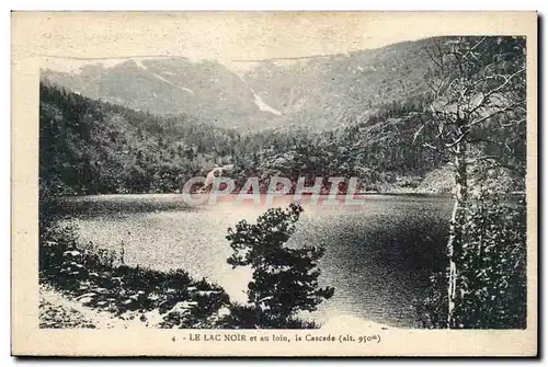 Cartes postales Le lac noir et au loin la cascade (950m)