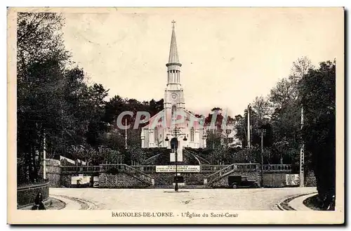 Bagnoles de l'orne Cartes postales L'eglise du SAcre Coeur
