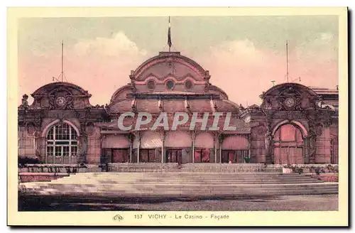 Vichy Cartes postales Le casino Facade