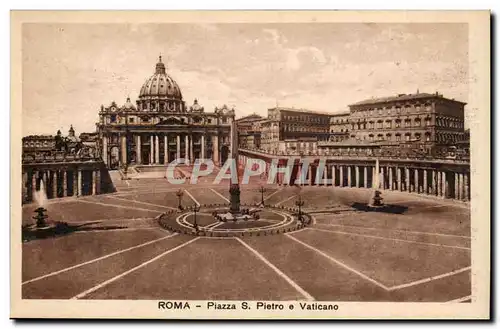 Italie Italia Roma Ansichtskarte AK Piazza S Pietro e Vaticano