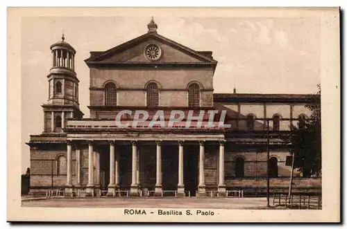 Italie Italia Roma Ansichtskarte AK Basilica S PAolo