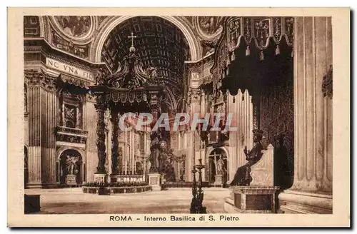 Italie Italia Roma Cartes postales Interno Basilica di S Pietro