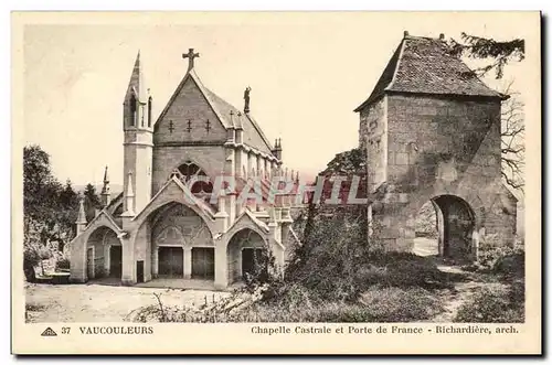 Vaucouleurs Ansichtskarte AK Chapelle castrale et porte de France Richardiere architecte