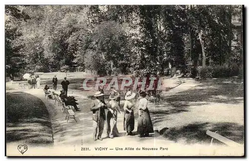 Vichy Ansichtskarte AK Une allee du nouveau parc