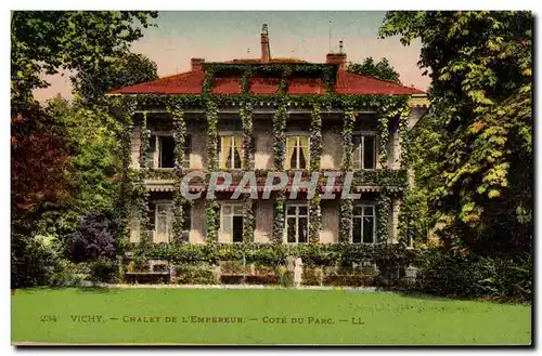 Vichy Cartes postales Chalet de l&#39empereur Cote du parc