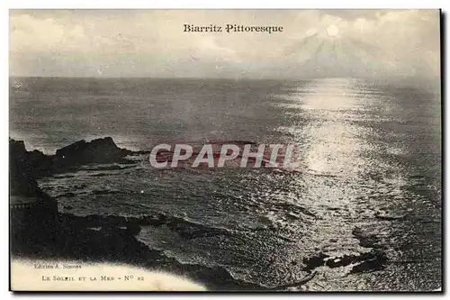 Biarritz Cartes postales Le soleil et la mer