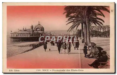 Nice Ansichtskarte AK Promenade des Etats unis (United States)