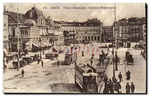 Nice Cartes postales Place Massena Casino municipal