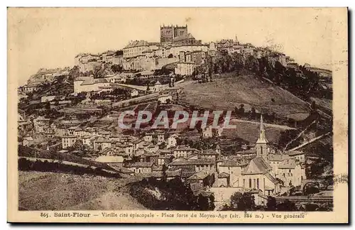 Saint Flour Ansichtskarte AK Vieille cite episcopale Place forte du Moyen Age Vue generale