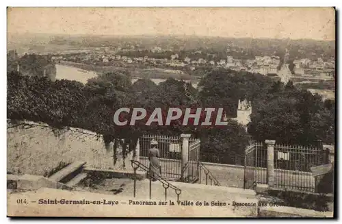 Saint Germain en Laye Cartes postales Panorama sur la vallee de la Seine Descente des grottes