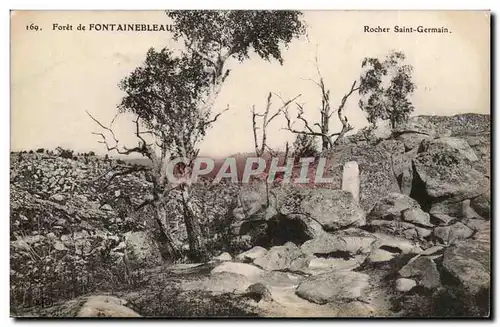 Foret de Fontainebleau Cartes postales Rocher Saint Germain