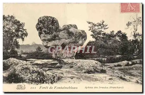 Foret de Fontainebleau Ansichtskarte AK Sphinx des Druides (Franchard)