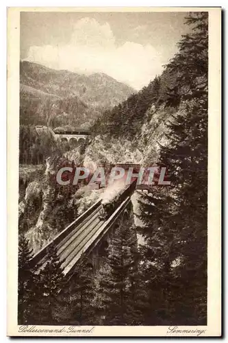 Autriche Austria Osterreich Ansichtskarte AK Polleroswand Tunnel Semmering