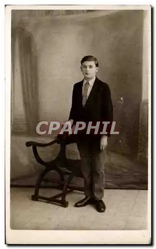 Ansichtskarte AK Carte photo jeune homme Enfant