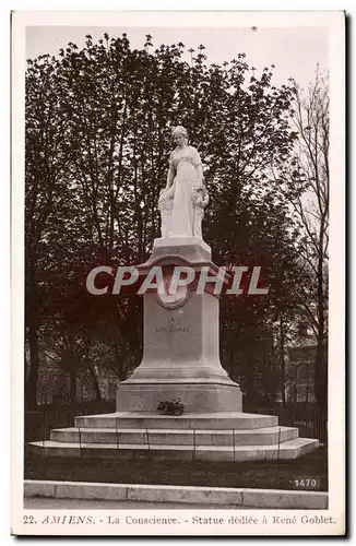 Amiens Cartes postales La Conscience Statue dediee a Rene Goblet