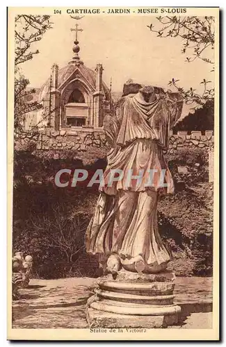 Tunisie Carthage Cartes postales Jardin Musee St Louis Statue de la Victoire