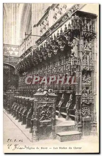 Bourg Ansichtskarte AK Eglise Les stalles du choeur